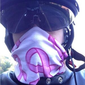 Breast Cancer Awareness Pink Ribbon Gaiter Neckerchief Face Mask